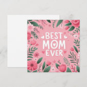 Beste mama ooit feestdagenkaart (Voorkant / Achterkant)