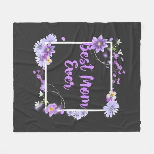 Beste mama ooit fleece deken (Voorkant (Horizontaal))