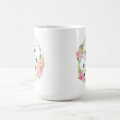  beste mama ooit Floral Wreate Koffiemok (Center)