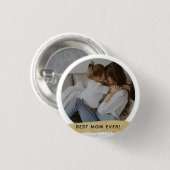 Beste mama ooit - Foto Moederdag Gift Ronde Button 3,2 Cm (Voorkant /achterkant)