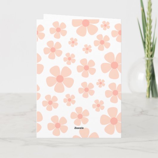 Beste mama ooit foto schattig Sinaasappel Flora Ve Kaart (Achterkant)