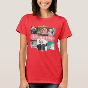 Beste mama ooit! Foto T-Shirt - HAMbWG