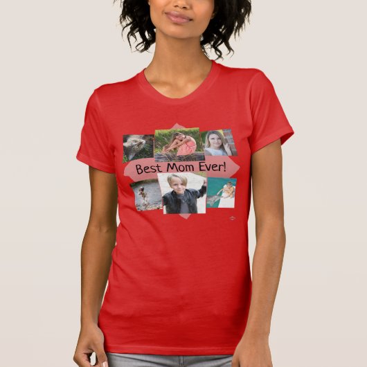 Beste mama ooit! Foto T-Shirt - HAMbWG (Voorkant)