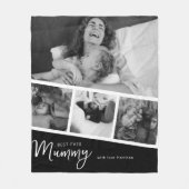 Beste mama ooit fotocollage fleece deken (Voorkant)
