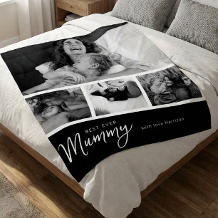 Beste mama ooit fotocollage fleece deken