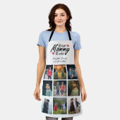 Beste mama ooit fotocollage moderne Moederdag Schort (Gedragen)