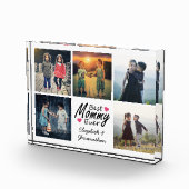 Beste mama ooit fotocollage Moederdag Keepsake Fotoblokken (Rechts)