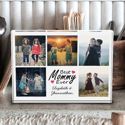 Beste mama ooit fotocollage Moederdag Keepsake Fotoblokken