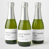 Beste mama ooit | Gelukkige Moederdag Sparkling Wijnetiket (Flessen)