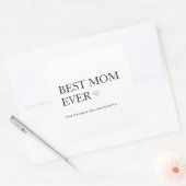 Beste mama ooit | Gelukkige Moederdag Vierkante Sticker (Envelop)