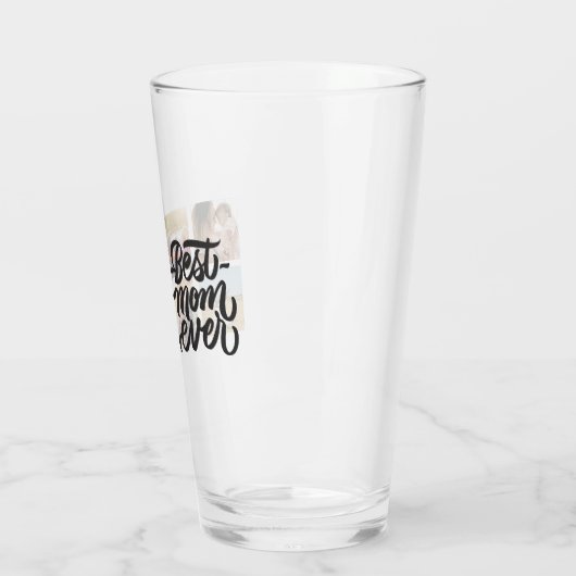 Beste mama ooit gepersonaliseerd 4 Foto collage Glas (Links)