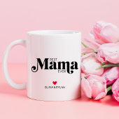 Beste mama ooit gepersonaliseerd tweekleurige koffiemok