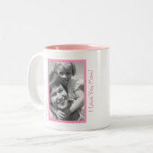 Beste mama ooit! Gepersonaliseerd Tweekleurige Koffiemok (Voorkant links)