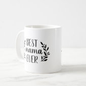 Beste mama ooit gepersonaliseerde koffie Mok (Voorkant links)