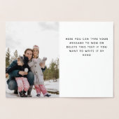 Beste mama ooit Gold Foil Foto Aangepaste Folie va Kaarten (Binnen)