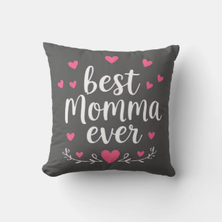 Beste mama ooit grijs kussen