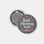 Beste mama ooit grijs magneet (Voorkant / Achterkant)
