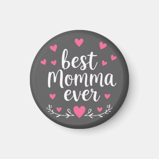 Beste mama ooit grijs magneet (Voorkant)