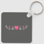 Beste mama ooit grijs sleutelhanger (Achterkant)