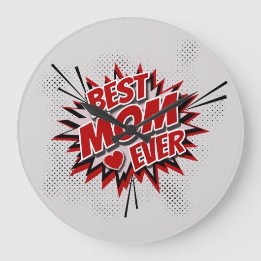 Beste mama ooit grote klok (Voorkant)