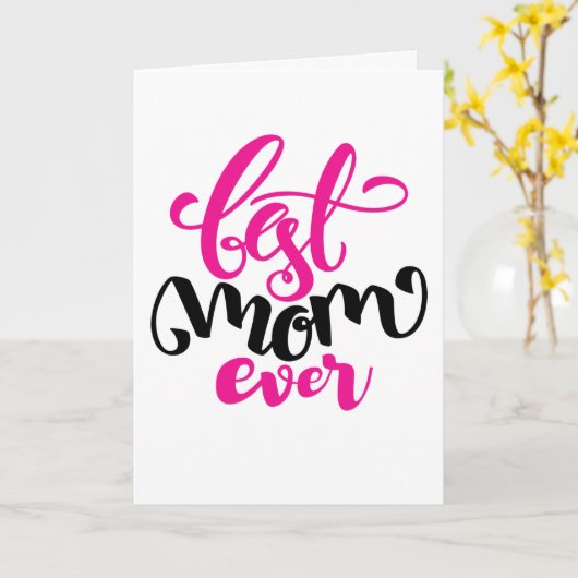 Beste mama ooit | HAPPY MOEDERDAG Kaart (Gele Bloem)