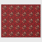 Beste mama ooit hoort rode rozen Floral Cadeaupapier (Vlak)