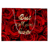 Beste mama ooit hoort rode rozen Floral Groot Cadeauzakje (Achterkant)