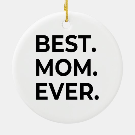 Beste mama ooit, hou van je mama, Moederdag Gift Keramisch Ornament (Achterkant)
