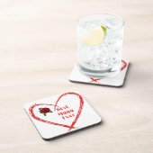 Beste mama ooit in een hart op een bier onderzetter (Rechterzijde)