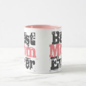 Beste mama ooit in roze - Mok met tweetone koffie (Midden)