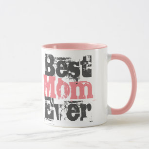 Beste mama ooit in roze - Mok met tweetone koffie