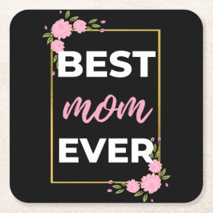 Beste mama ooit kartonnen onderzetters