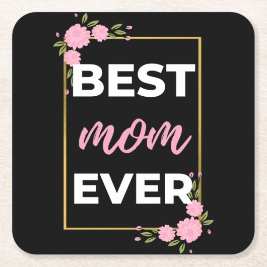 Beste mama ooit kartonnen onderzetters (Voorkant)