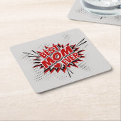 Beste mama ooit kartonnen onderzetters (Schuin)