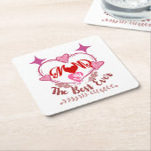 Beste mama ooit kartonnen onderzetters (Schuin)