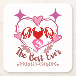 Beste mama ooit kartonnen onderzetters