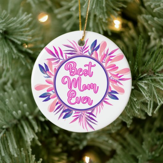 Beste mama ooit keramisch ornament (Boom)