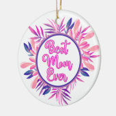 Beste mama ooit keramisch ornament (Links)