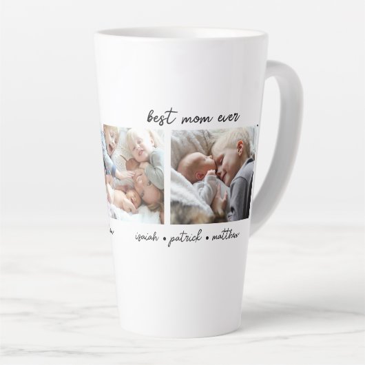 Beste mama ooit Kinder namen Latte Mok (Rechterhoek)