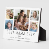 Beste Mama Ooit Kinderen 5-foto Collage Custom Fotoplaat (Zijkant)