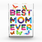 Beste mama ooit kleurrijk fotoblokken (Voorkant)