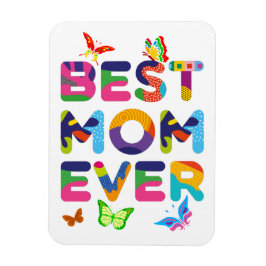 Beste mama ooit kleurrijk magneet