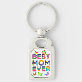 Beste mama ooit kleurrijk sleutelhanger