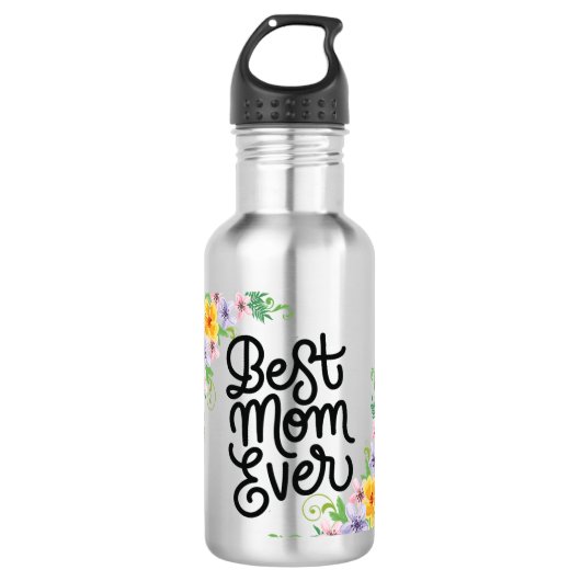 Beste mama ooit kleurrijk waterfles (Voorkant)