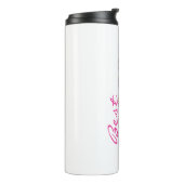 Beste mama ooit kleurrijke Floral Thermal Tumbler Thermosbeker (Gedraaid links)