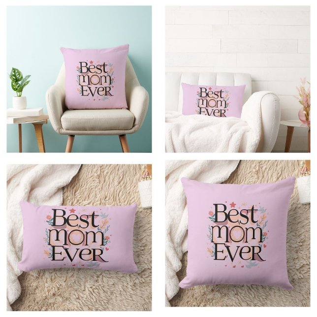 Beste mama ooit kussen (best mom ever Throw Pillow)