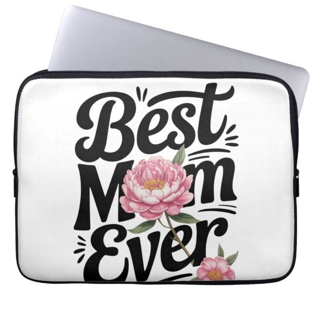 "Beste mama ooit" Laptop Sleeve (Voorkant)