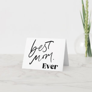 Beste mama OOIT   Leuk schattig handlettering scri Kaart