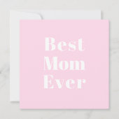 Beste mama ooit lichtroze moderne typografische ka (Voorkant)