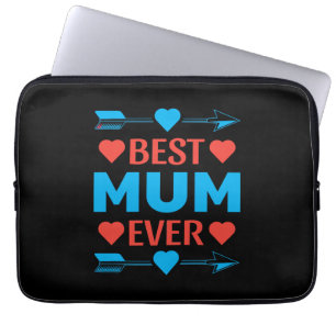 Beste mama ooit, liefdevolle Moederdag cadeau Laptop Sleeve